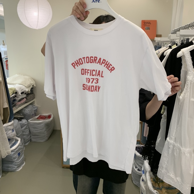 ARE韓國㊣直郵東大門代購女裝新品時尚熱賣休閑人氣25春夏T恤ARE YOU/ARET恤