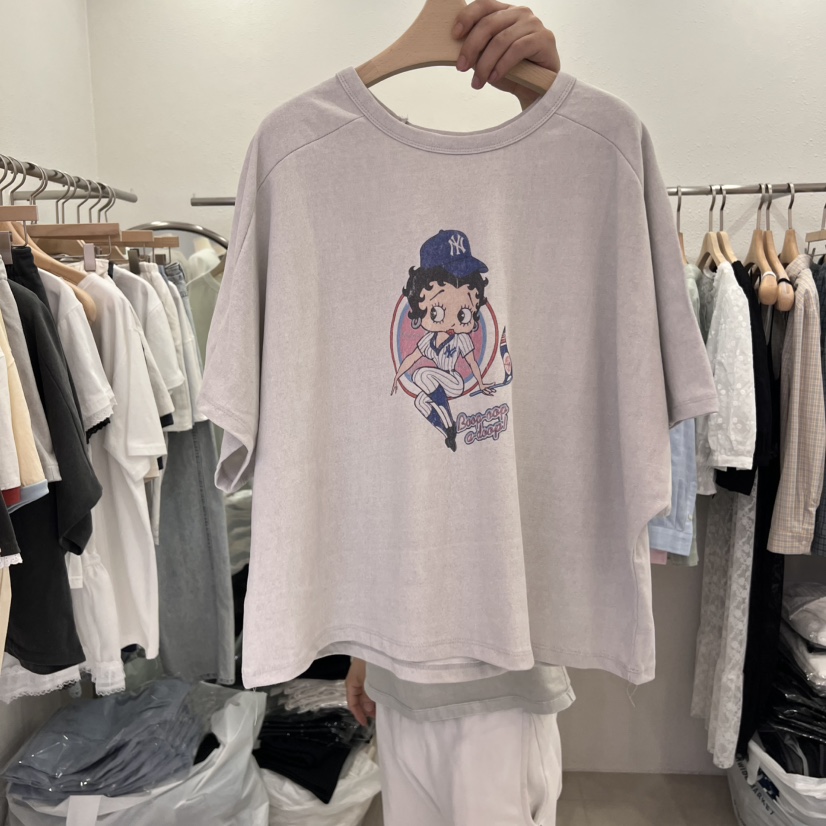 LELEN韓國㊣直郵東大門代購女裝新品休閑推薦25春夏長袖T恤LELEN長袖T恤