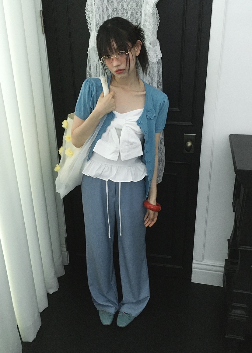 CLODE韓國直郵㊣女裝新品25春夏休閑熱賣時尚推薦人氣休閑褲SUGAR CASE休閑褲