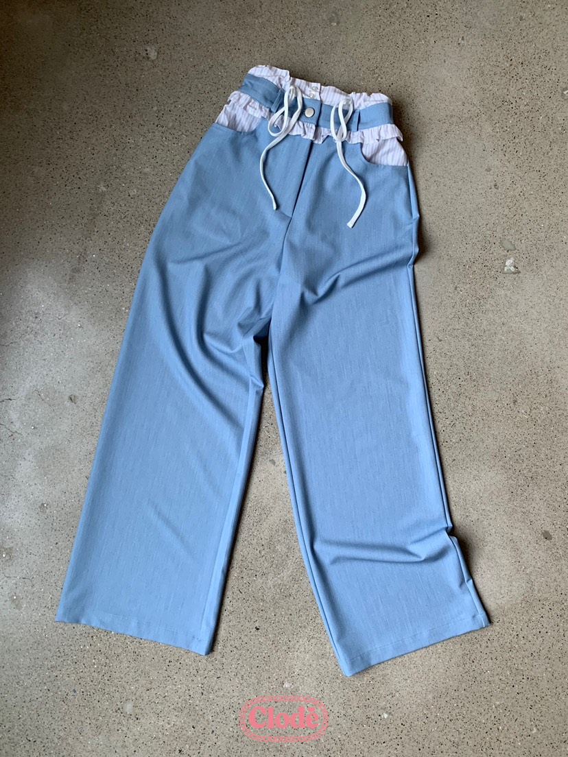 CLODE韓國直郵㊣女裝新品25春夏休閑熱賣時尚推薦人氣休閑褲SUGAR CASE休閑褲圖色1