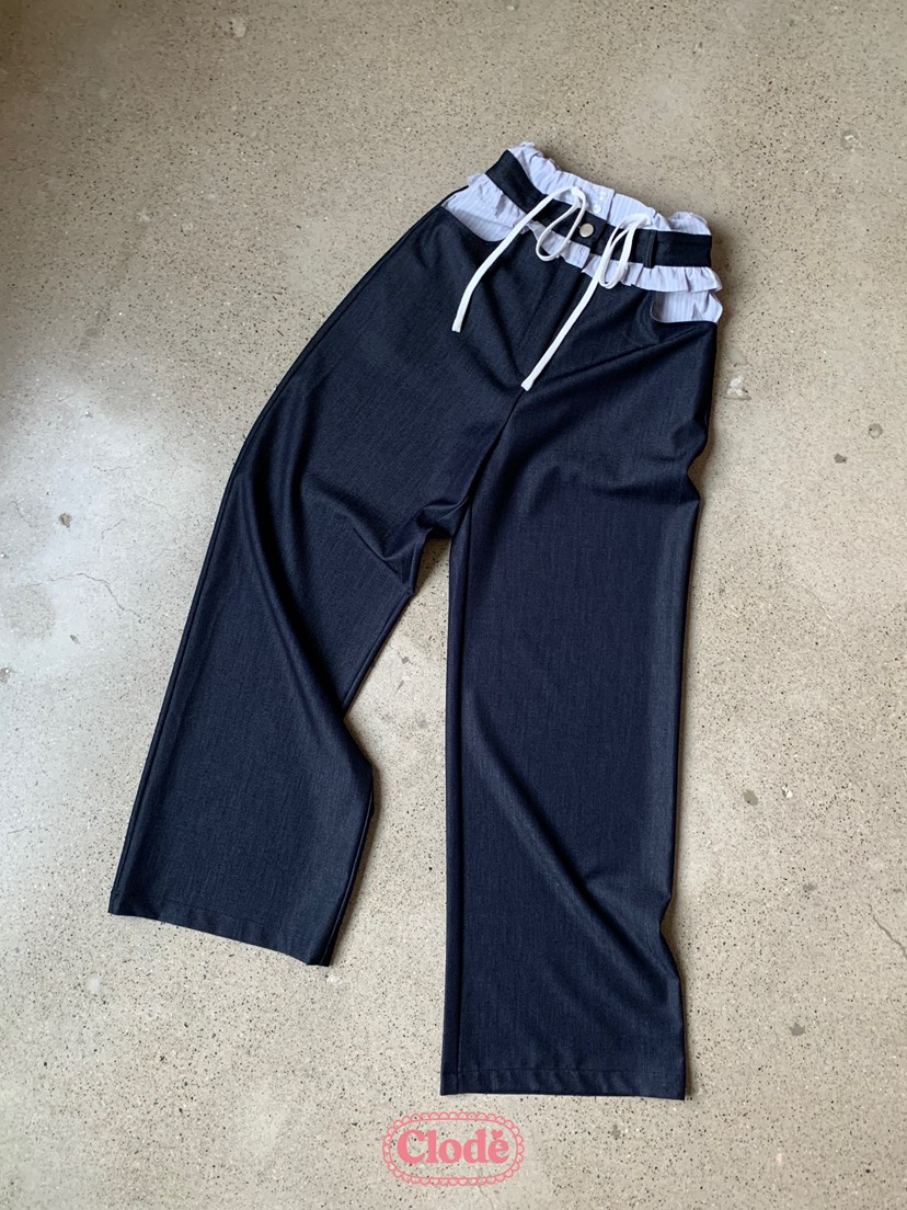 CLODE韓國直郵㊣女裝新品25春夏休閑熱賣時尚推薦人氣休閑褲SUGAR CASE休閑褲圖色2