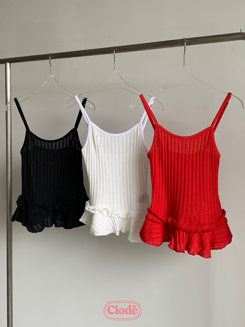 CLODE韓國直郵㊣東大門實拍女裝新品25春夏休閑熱賣吊帶背心CLODE吊帶/背心