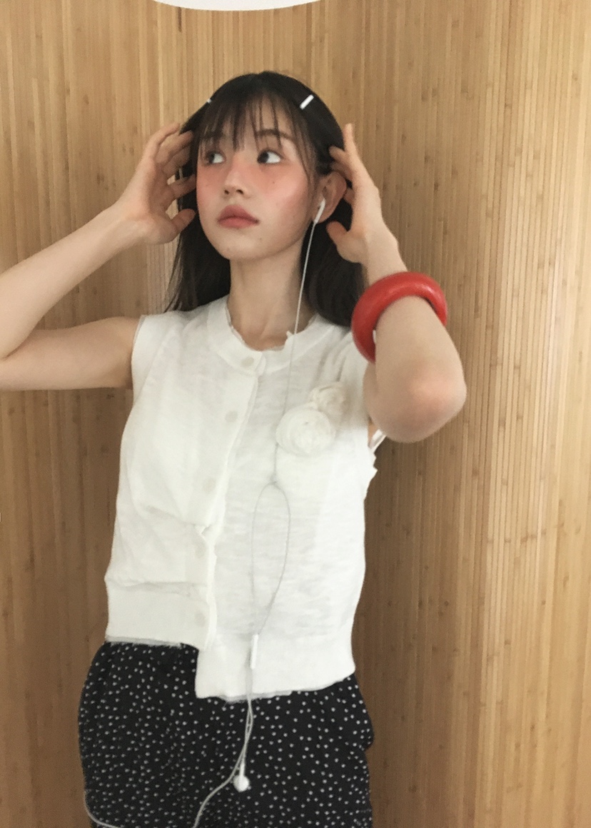 CLODE韓國直郵㊣女裝新款熱賣人氣時尚25春夏休閑推薦馬甲褶皺CLODE馬甲