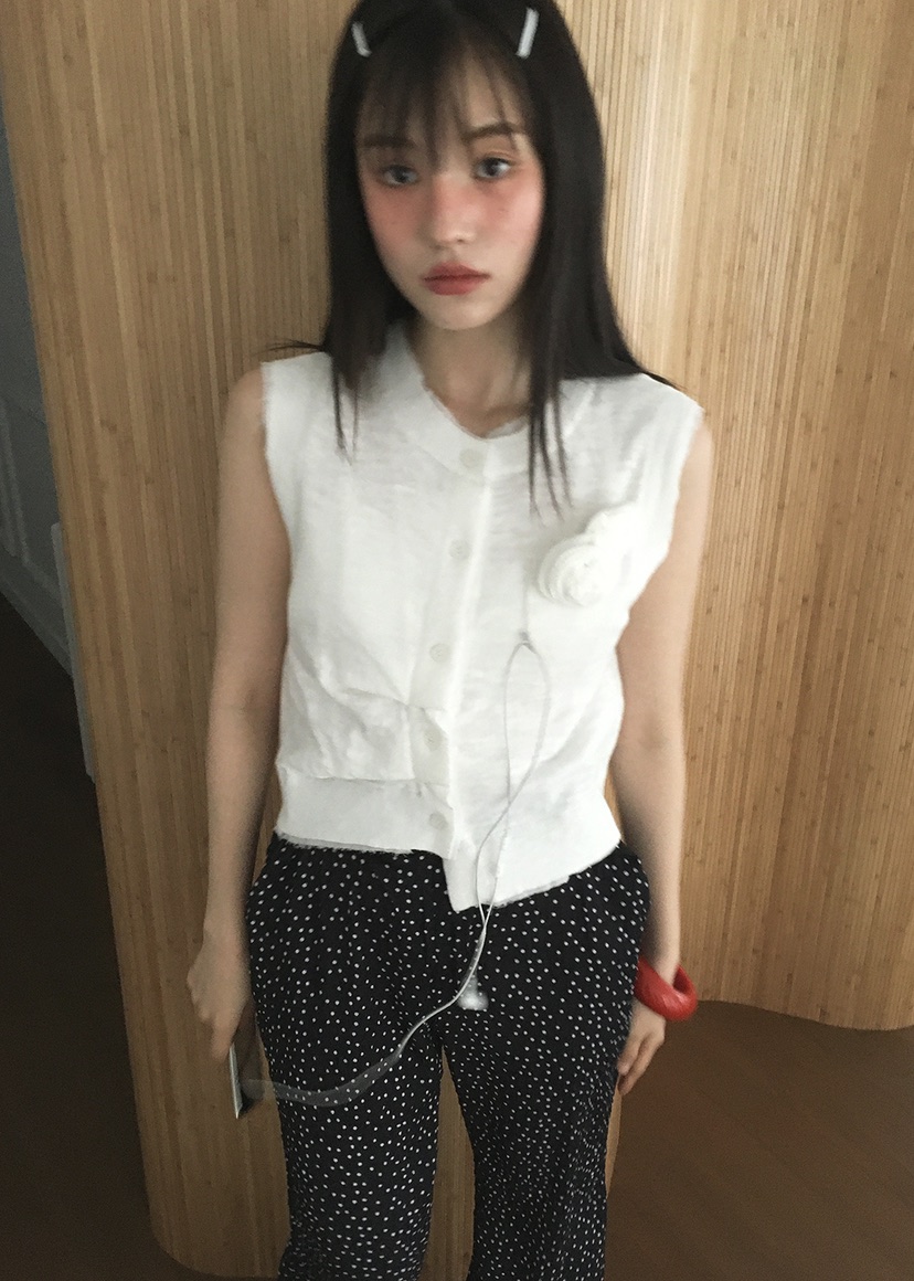 CLODE韓國直郵㊣女裝新款熱賣人氣時尚25春夏休閑推薦馬甲褶皺CLODE馬甲圖色3