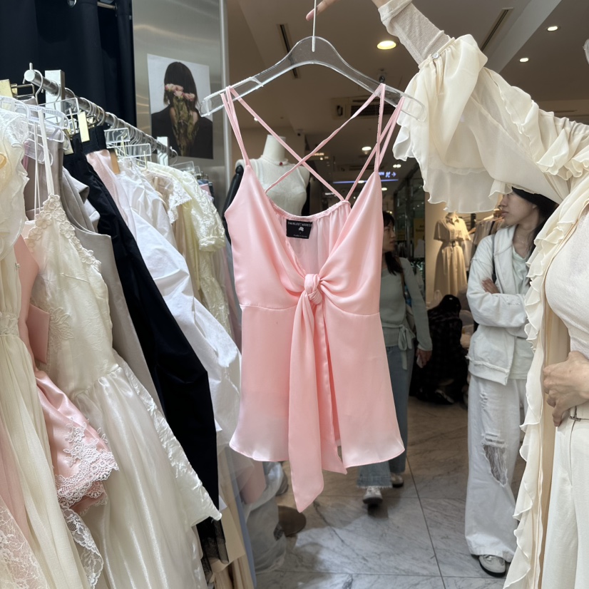 CHEAP-CHIC韓國直郵㊣東大門實拍女裝新品人氣熱賣吊帶背心CHEAP-CHIC/CHARLES THE SECOND吊帶/背心