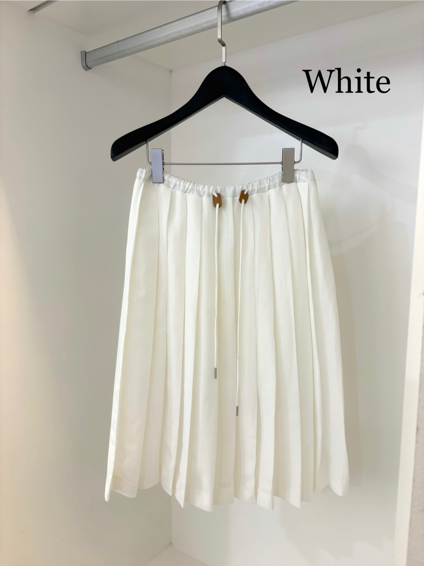 NORMAL韓國直郵㊣東大門實拍女裝新款休閑半身裙中短裙褶皺亞麻NORMAL半身裙/中短裙圖色1