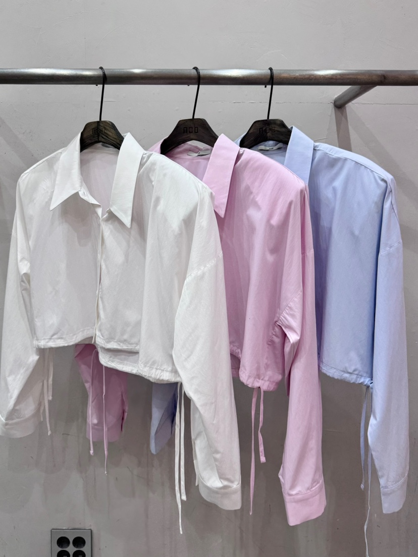 NOB直郵韓國代購㊣女裝新品時尚推薦熱賣休閑人氣襯衫蕾絲衫AMOEBA襯衫/蕾絲衫