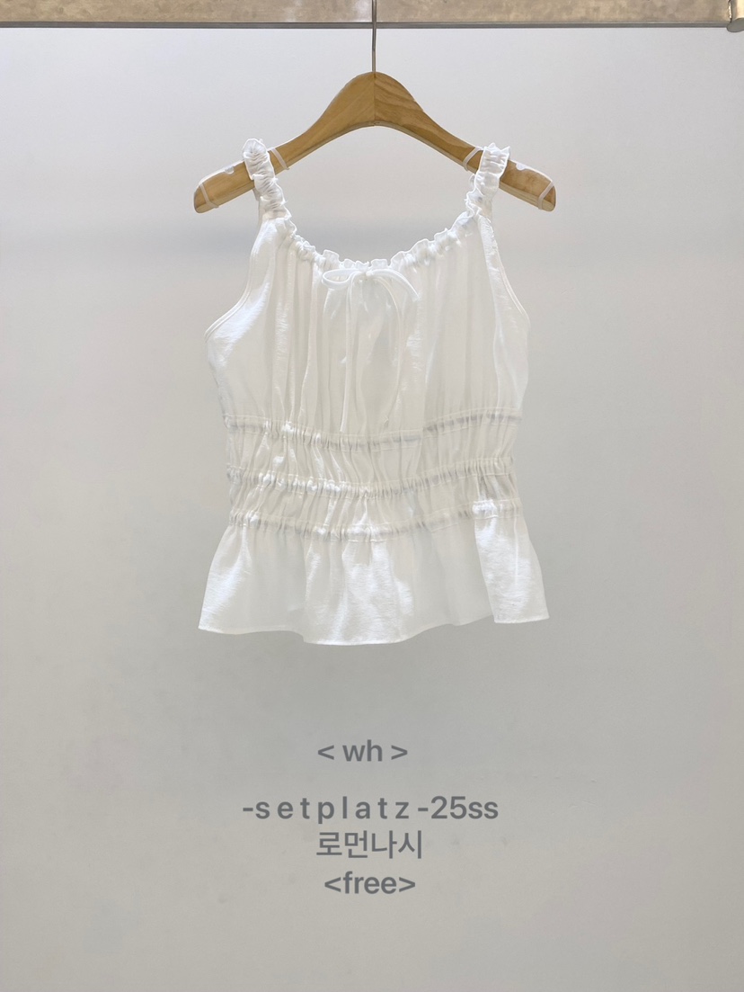 SETPLATZ韓國直郵㊣女裝新品休閑25春夏推薦熱賣人氣吊帶背心PLATZCLASSIC吊帶/背心圖色1