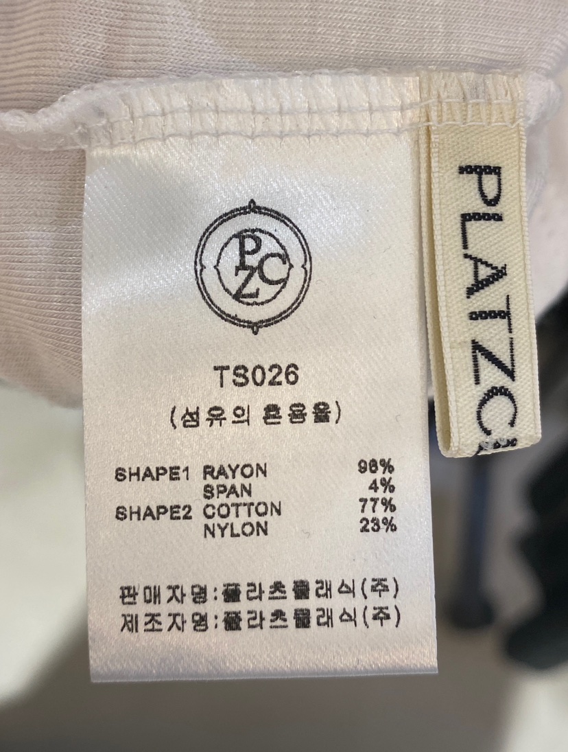 SETPLATZ直郵韓國代購㊣女裝新品時尚休閑25春夏推薦熱賣T恤PLATZCLASSICT恤