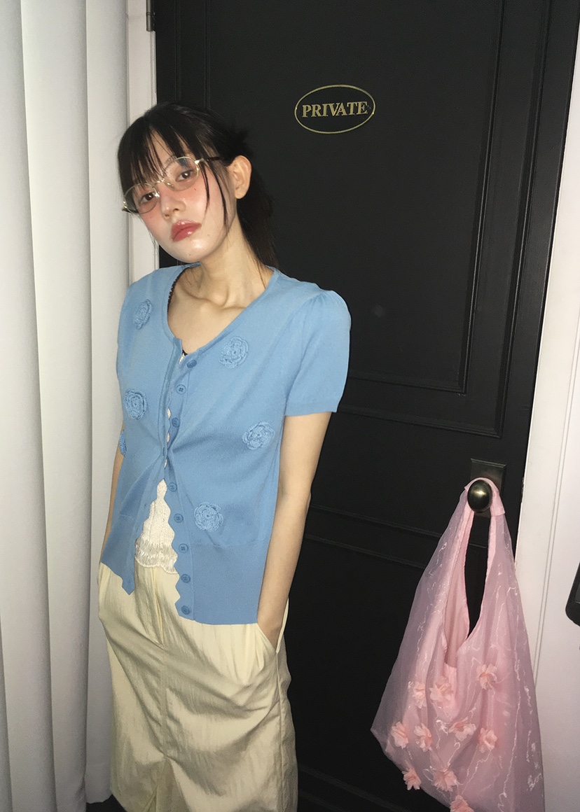 CLODE韓國㊣直郵東大門代購女裝新款時尚休閑25春夏針織衫開衫CLODE針織衫