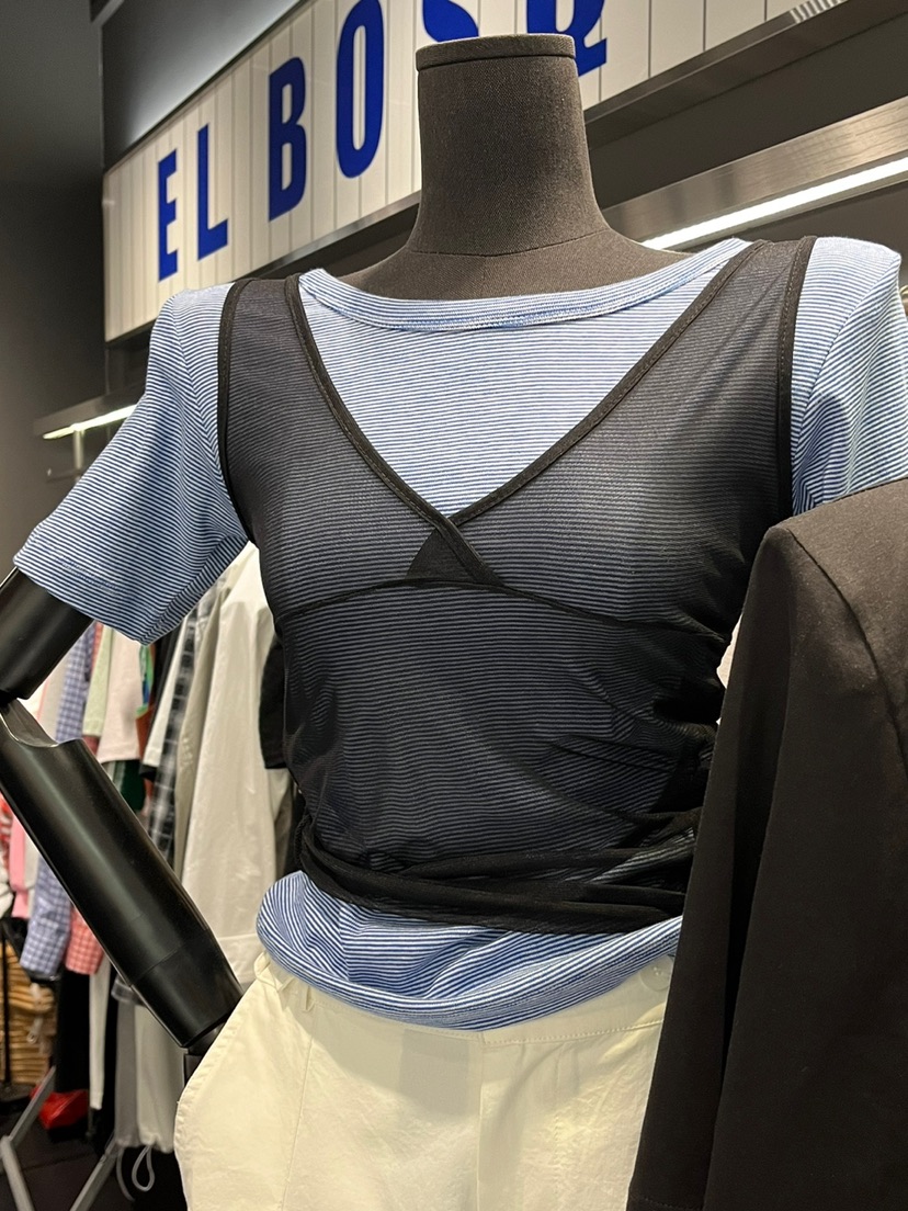 EL BOSQUE韓國㊣直郵東大門代購女裝新品推薦人氣熱賣休閑T恤EL BOSQUET恤圖色2