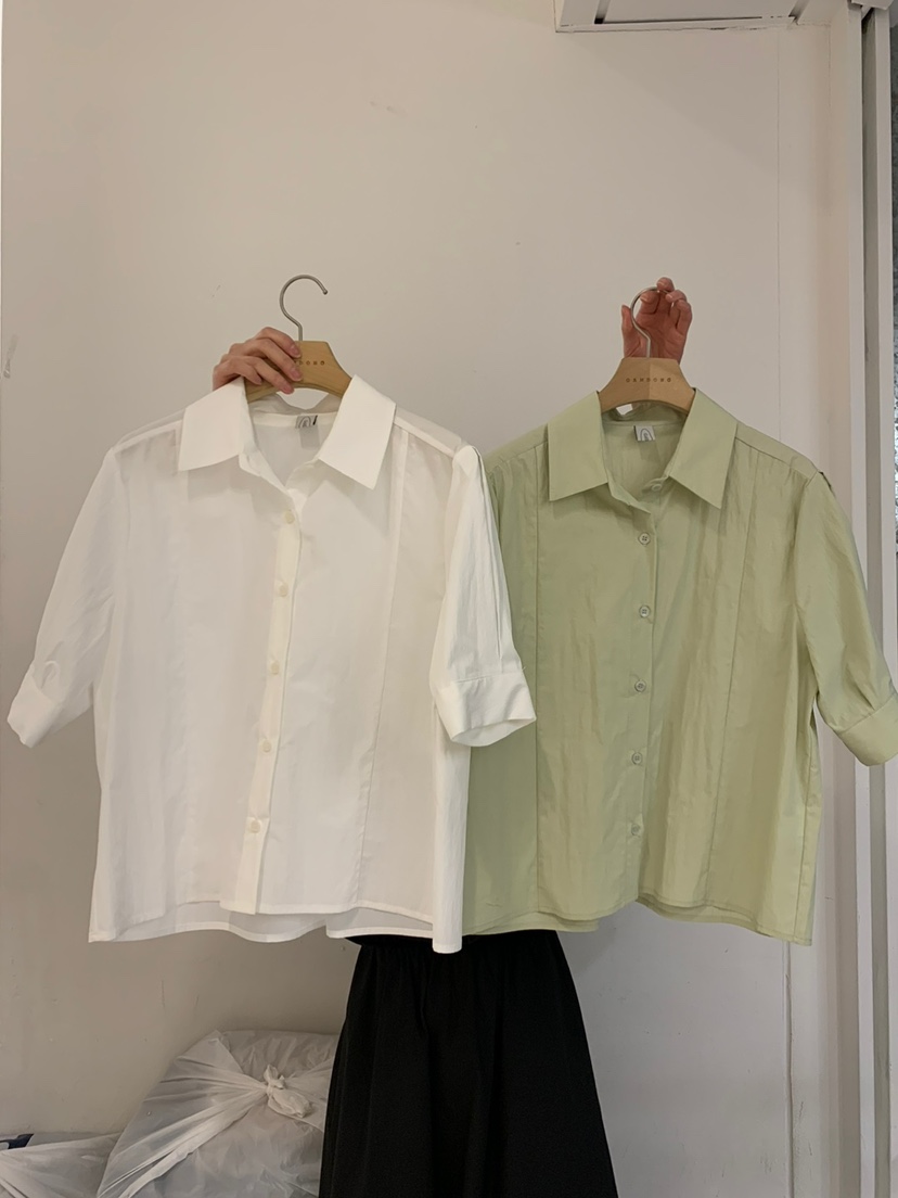 GAMDONG韓國直郵㊣女裝新品時尚25春夏熱賣休閑人氣襯衫蕾絲衫GAMDONG襯衫/蕾絲衫