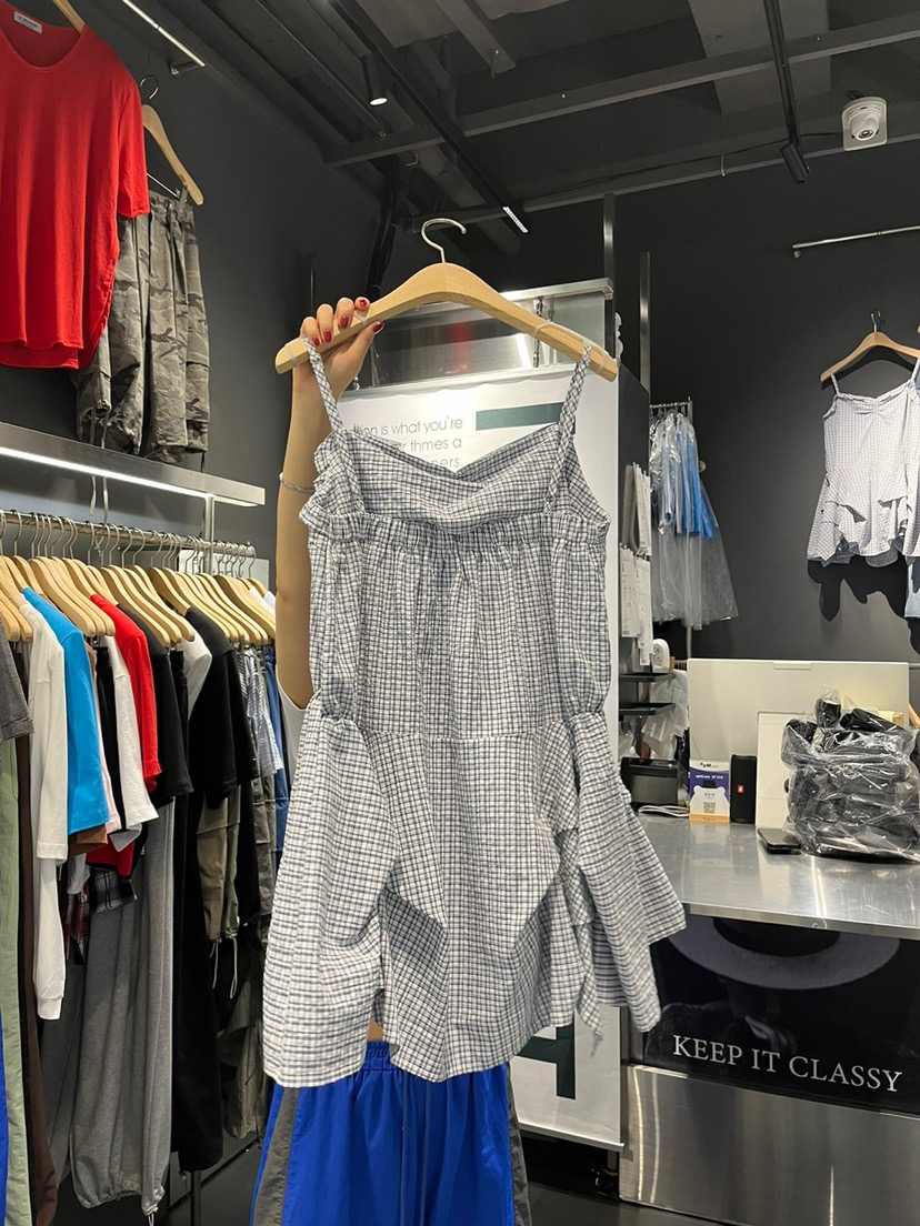 EL BOSQUE韓國直郵㊣女裝新品時尚熱賣25春夏人氣休閑連衣裙EL BOSQUE連衣裙