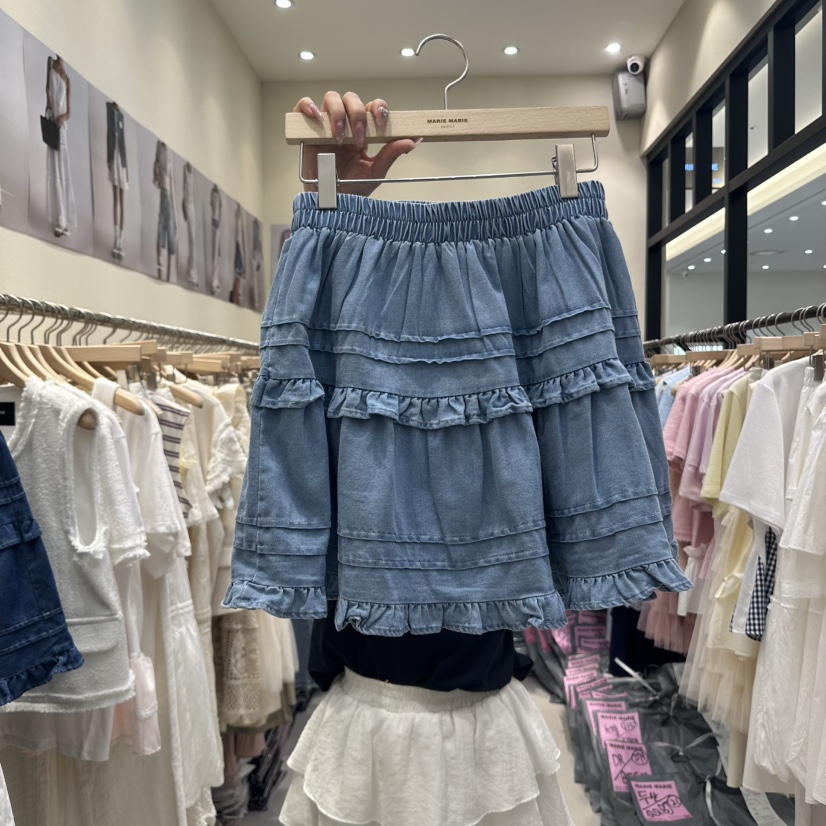 MARIE MARIE韓國直郵㊣女裝新品人氣時尚休閑熱賣25春夏短裙MARIE MARIE短裙圖色1