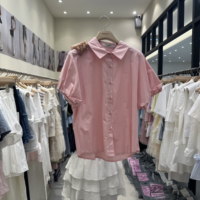 MARIE MARIE直郵韓國代購㊣女裝新款熱賣休閑推薦襯衫蕾絲衫MARIE MARIE襯衫/蕾絲衫圖色2