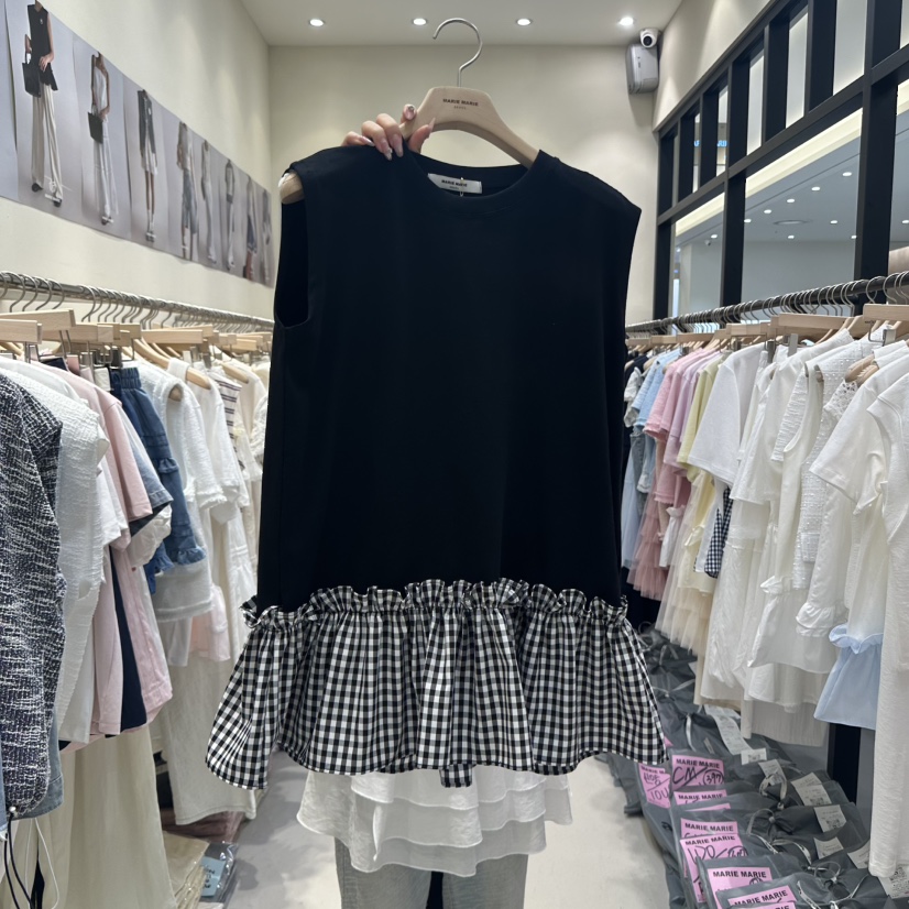 MARIE MARIE韓國直郵㊣東大門實拍女裝新品時尚25春夏吊帶背心MARIE MARIE吊帶/背心圖色2