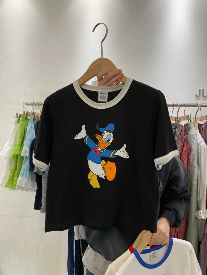 JUPITER韓國㊣直郵東大門代購女裝新品人氣推薦時尚熱賣T恤鴨JUPITERT恤圖色2
