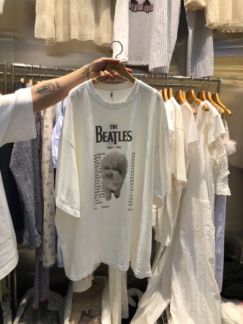 MENDL S韓國直郵㊣東大門實拍女裝新品推薦熱賣25春夏時尚T恤MENDL ST恤圖色1