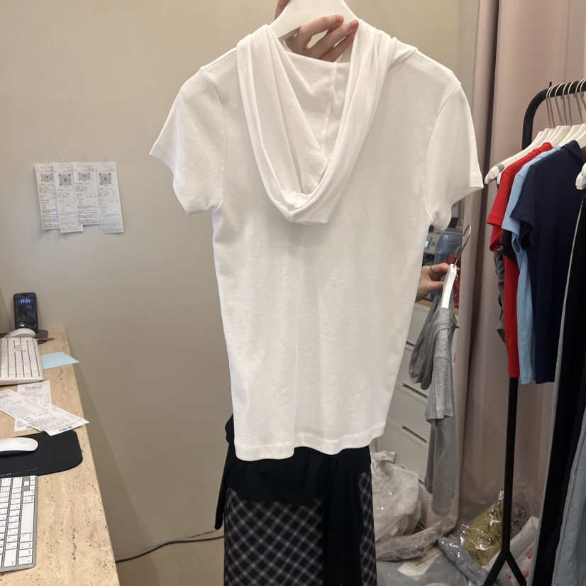 MUCH MORE韓國直郵㊣東大門實拍女裝新品25春夏熱賣T恤連帽衫MUCH MORET恤