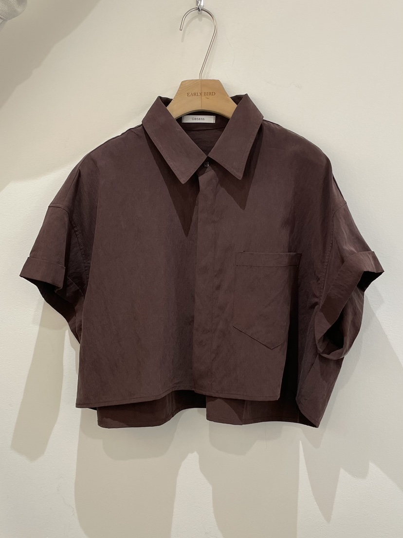 OBSESS直郵韓國代購㊣女裝新品推薦時尚休閑25春夏襯衫蕾絲衫OBSESS/EARLY BIRD襯衫/蕾絲衫圖色2