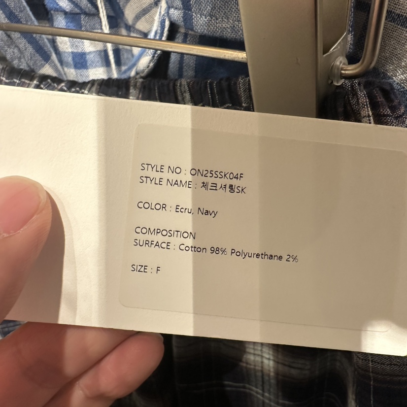 STAYFELT/OF NOTE直郵韓國代購㊣女裝新款時尚半身裙中短裙格紋褶皺OF NOTE/STAYFELT半身裙/中短裙