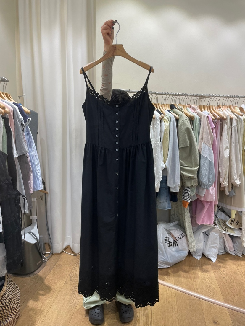 AUVERFIT直郵韓國代購㊣女裝新品推薦人氣熱賣連衣裙棉質長款AUVERFIT連衣裙圖色3