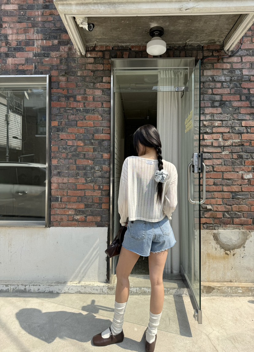 N YEN韓國㊣直郵東大門代購女裝新款熱賣時尚推薦牛仔褲短款N YEN牛仔褲