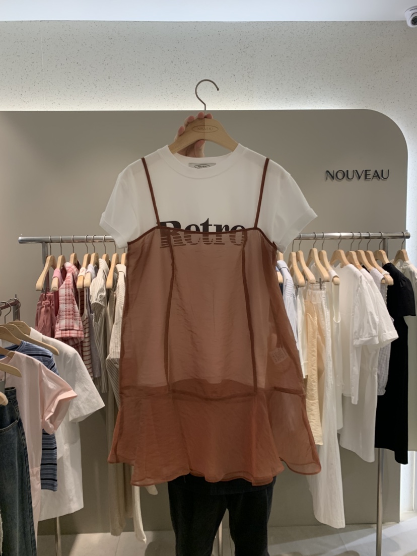 NOUVEAU韓國直郵㊣女裝新款25春夏推薦休閑熱賣時尚人氣連衣裙NOUVEAU連衣裙