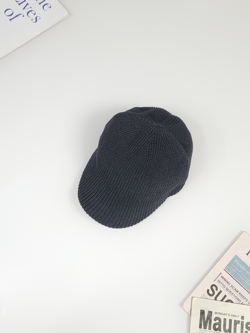 THE HAT-P韓國㊣直郵東大門代購女裝新品25春夏時尚帽子羅紋THE HAT帽子