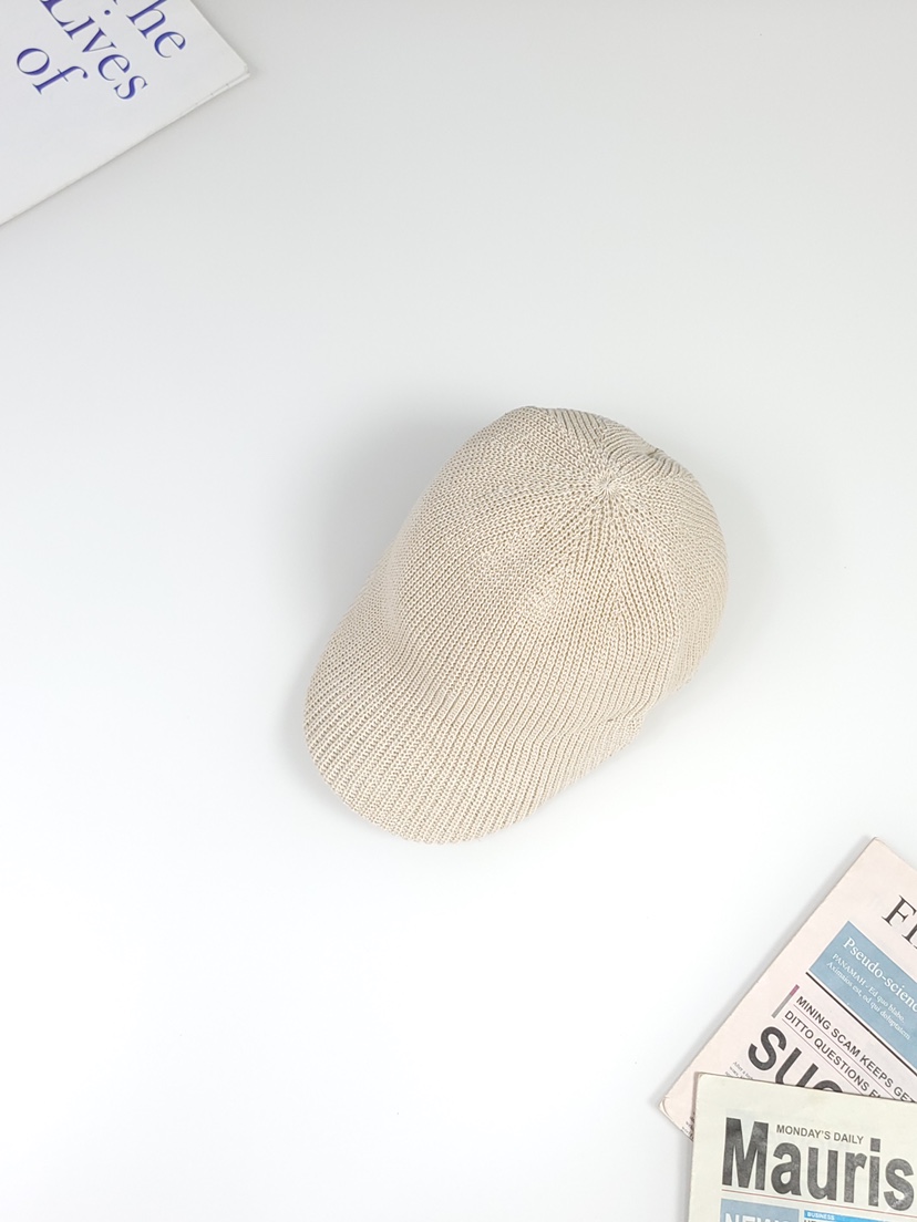 THE HAT-P韓國㊣直郵東大門代購女裝新品25春夏時尚帽子羅紋THE HAT帽子