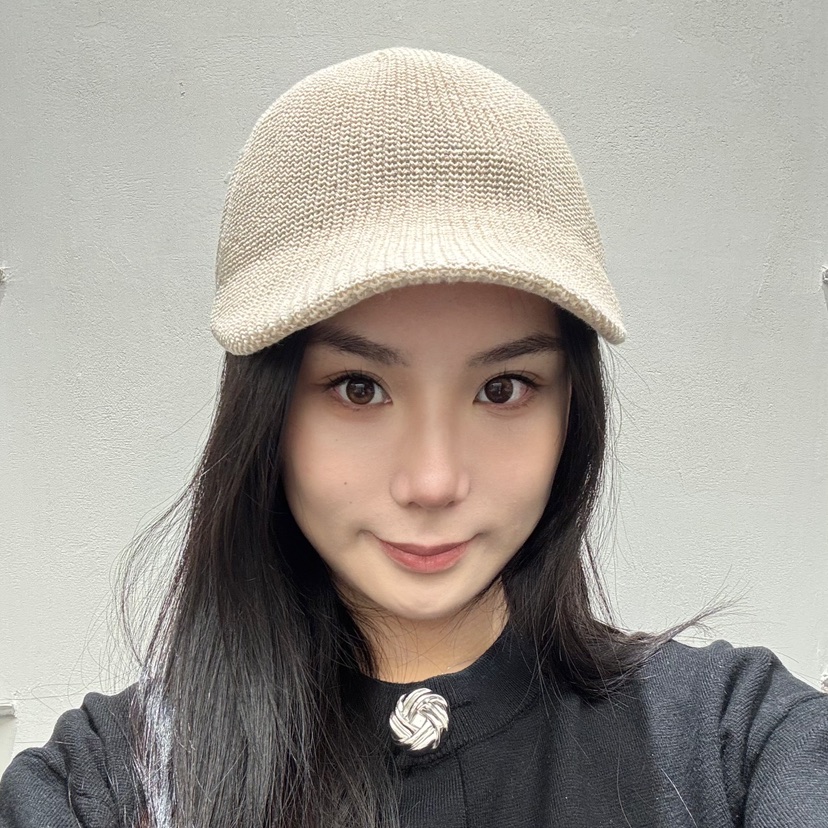 THE HAT-P韓國㊣直郵東大門代購女裝新品25春夏時尚帽子羅紋THE HAT帽子
