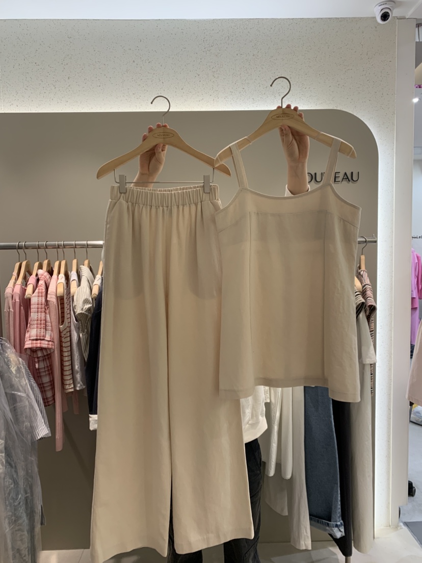 NOUVEAU直郵韓國代購㊣女裝新品休閑推薦時尚套裝亞麻布套裝NOUVEAU套裝圖色2