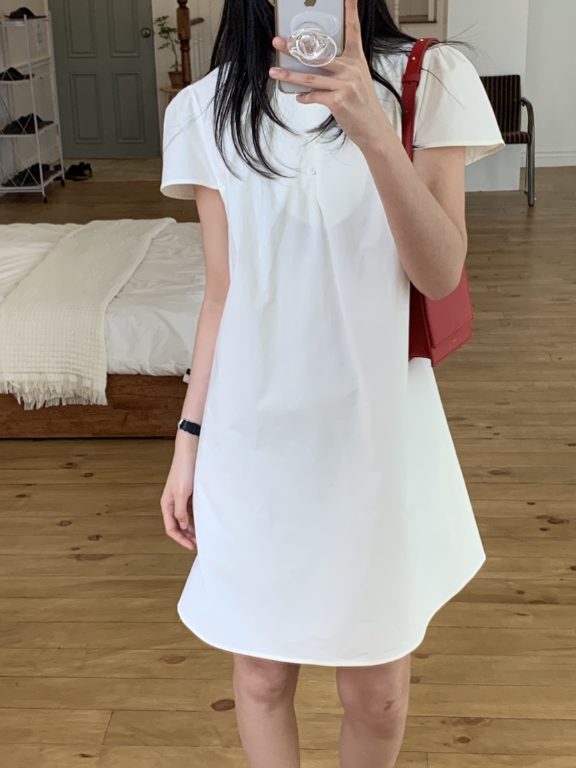 NOUVEAU韓國㊣直郵東大門代購女裝新款休閑推薦連衣裙荷葉邊NOUVEAU連衣裙