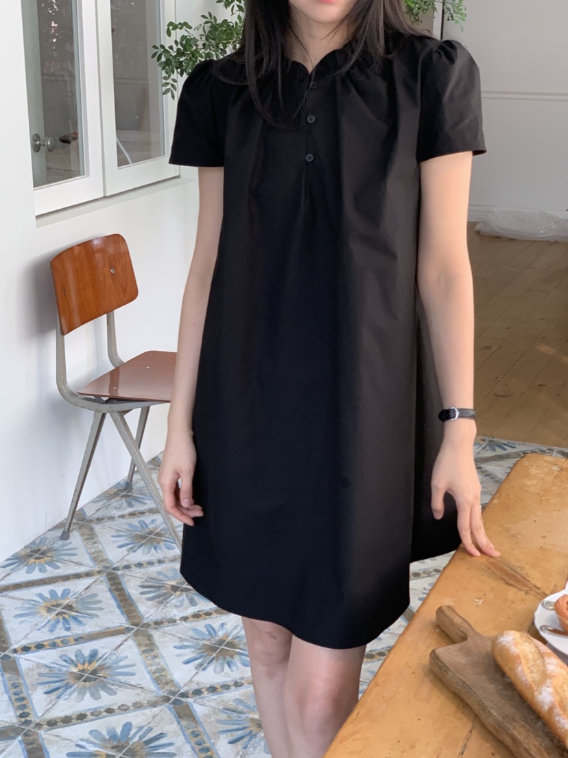 NOUVEAU韓國㊣直郵東大門代購女裝新款休閑推薦連衣裙荷葉邊NOUVEAU連衣裙