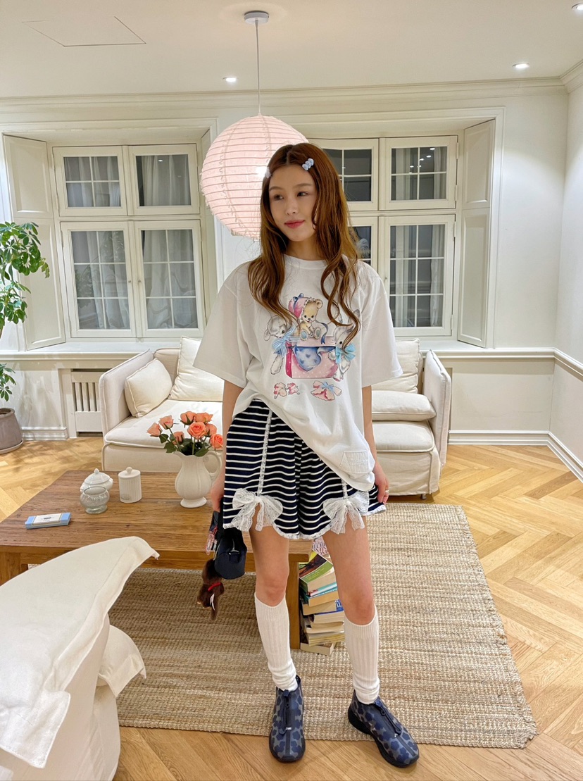BOUTIQUE-L韓國直郵㊣東大門實拍女裝新款熱賣人氣25春夏T恤BOUTIQUE-LT恤