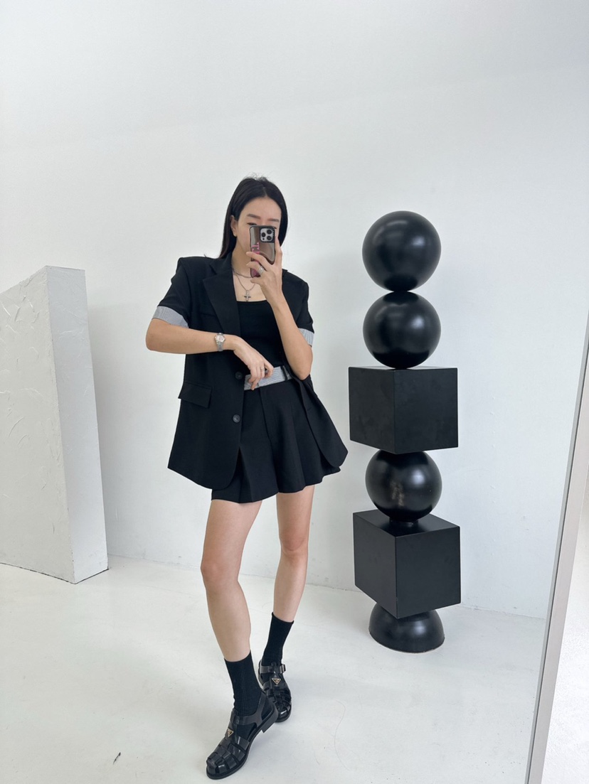 SOUIT韓國直郵㊣東大門實拍女裝新款熱賣25春夏時尚休閑短褲SOUIT by mabel-L短褲