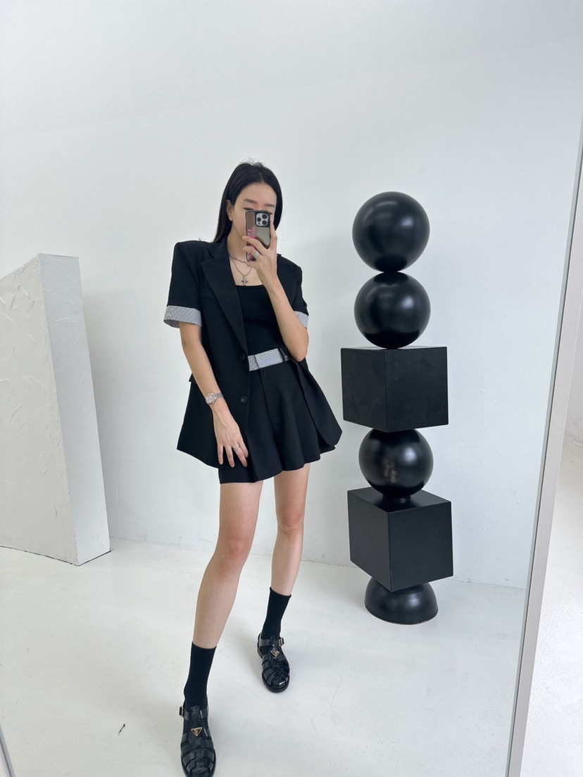 SOUIT韓國直郵㊣東大門實拍女裝新款熱賣25春夏時尚休閑短褲SOUIT by mabel-L短褲