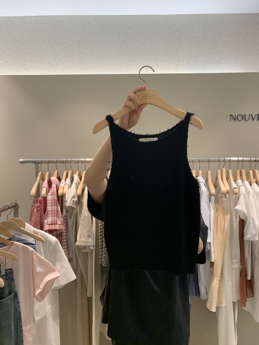 NOUVEAU韓國㊣直郵東大門代購女裝新款休閑25春夏推薦針織衫NOUVEAU針織衫圖色2