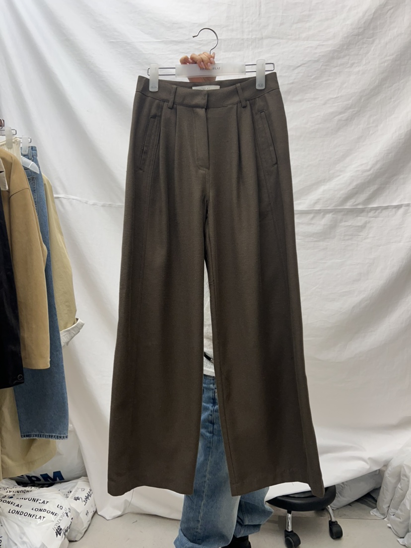 LONDON FLAT韓國直郵㊣東大門實拍女裝新品人氣休閑褲亞麻LONDON FLAT休閑褲圖色2