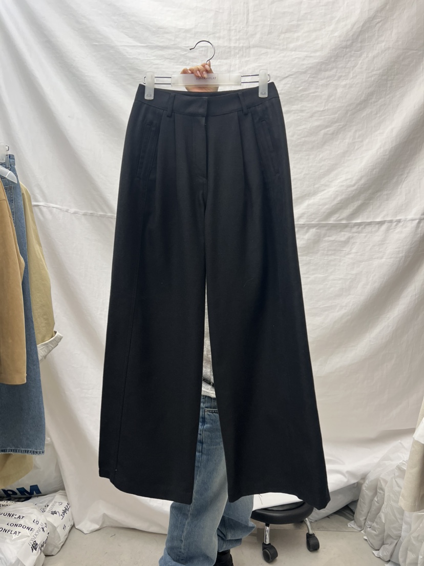 LONDON FLAT韓國直郵㊣東大門實拍女裝新品人氣休閑褲亞麻LONDON FLAT休閑褲圖色3
