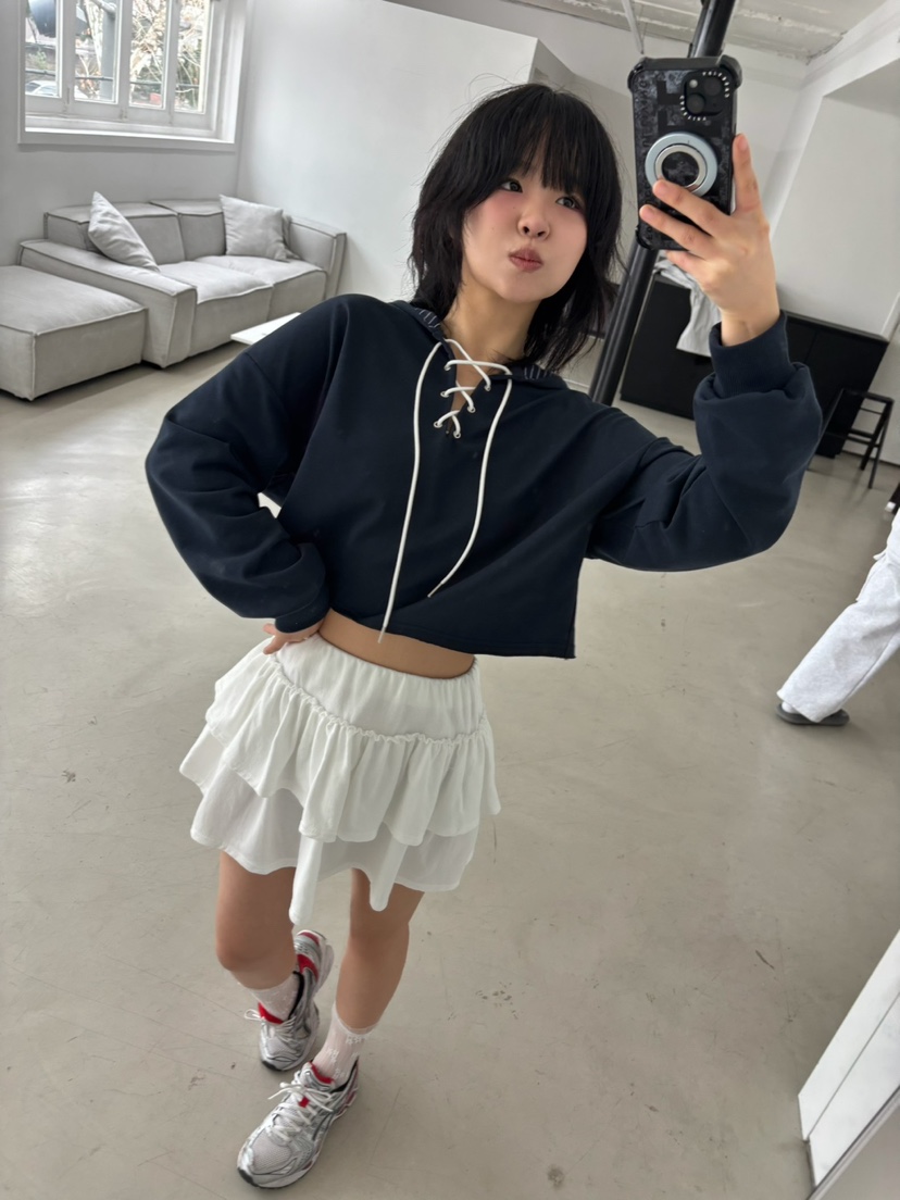 SHOTGUN韓國㊣直郵東大門代購女裝新品25春夏推薦休閑衛衣兜帽SHOTGUN衛衣