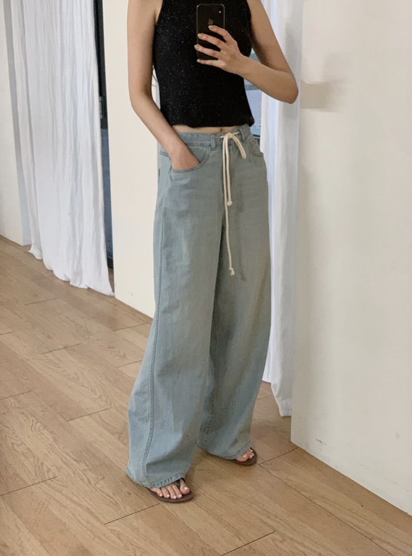 ALATE直郵韓國代購㊣女裝新款25春夏休閑推薦時尚熱賣牛仔褲LEGACY牛仔褲