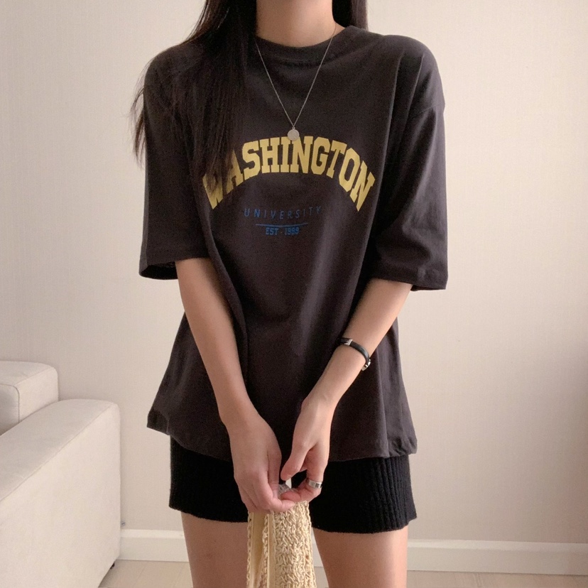 HELLO JINI直郵韓國代購㊣女裝新品熱賣時尚人氣休閑25春夏T恤HELLO JINIT恤
