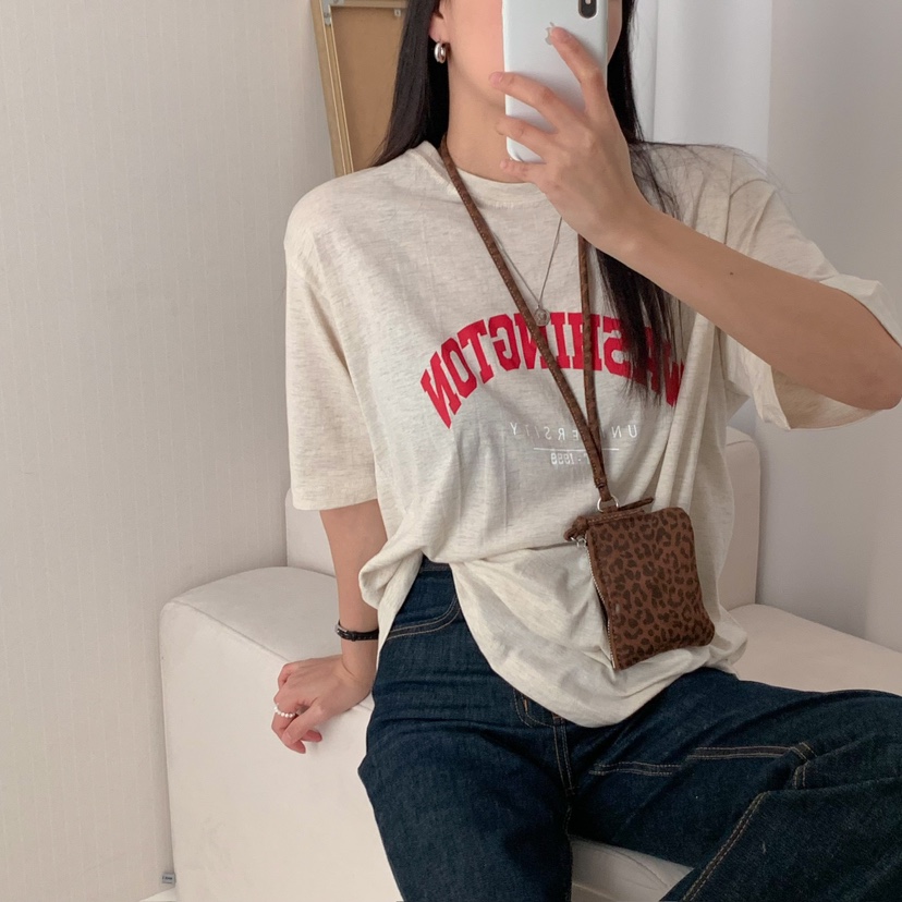 HELLO JINI直郵韓國代購㊣女裝新品熱賣時尚人氣休閑25春夏T恤HELLO JINIT恤