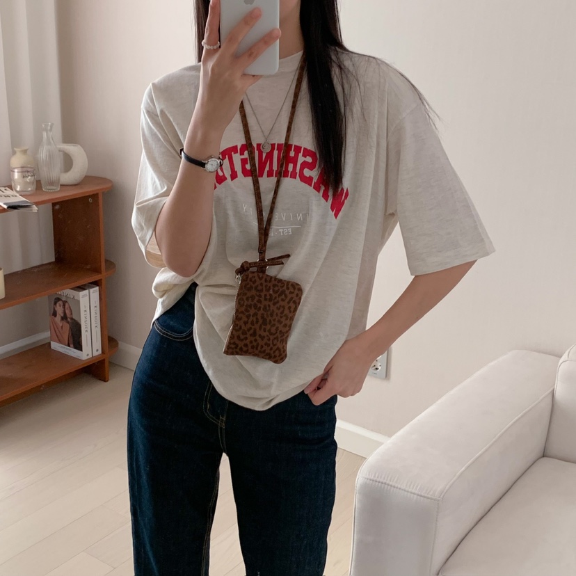 HELLO JINI直郵韓國代購㊣女裝新品熱賣時尚人氣休閑25春夏T恤HELLO JINIT恤
