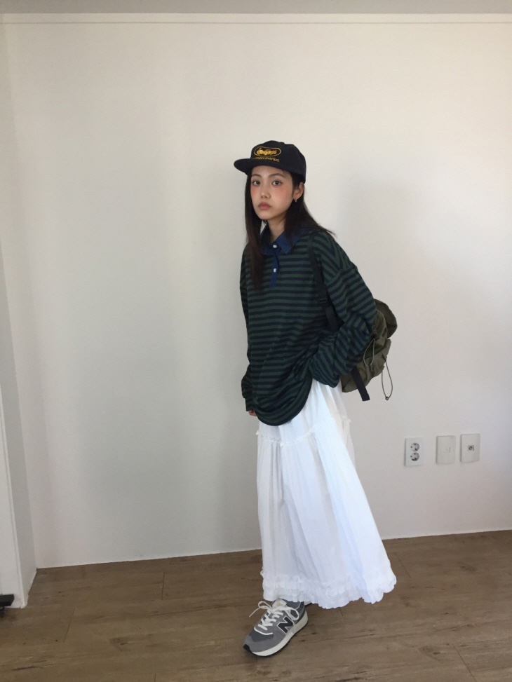 SHOTGUN直郵韓國代購㊣女裝新款時尚休閑推薦25春夏長袖T恤SHOTGUN長袖T恤