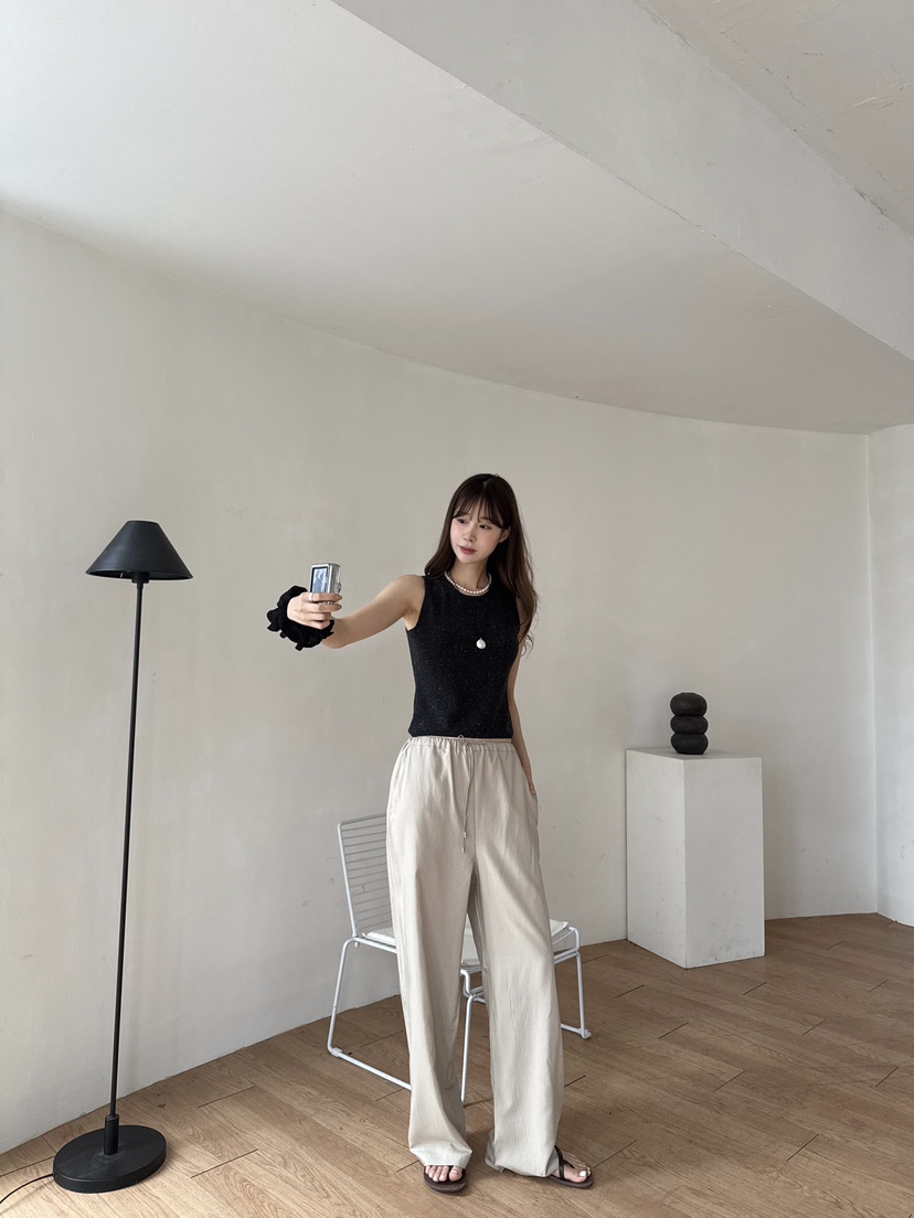 ALATE直郵韓國代購㊣女裝新品時尚熱賣推薦人氣休閑25春夏休閑褲LEGACY休閑褲