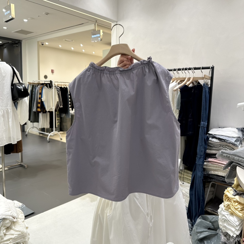 AURA直郵韓國代購㊣女裝新款25春夏休閑人氣推薦時尚吊帶背心Au ra吊帶/背心