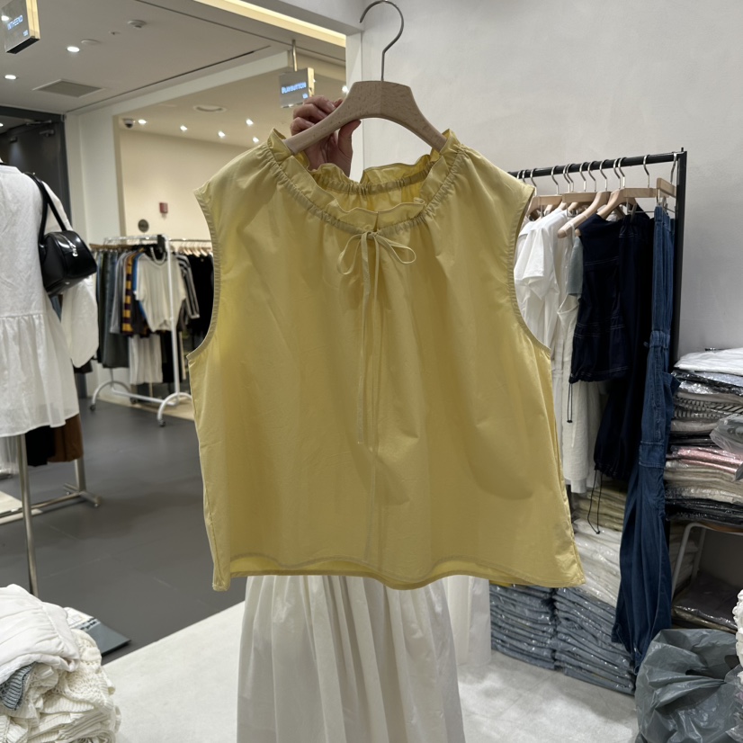 AURA直郵韓國代購㊣女裝新款25春夏休閑人氣推薦時尚吊帶背心Au ra吊帶/背心圖色2