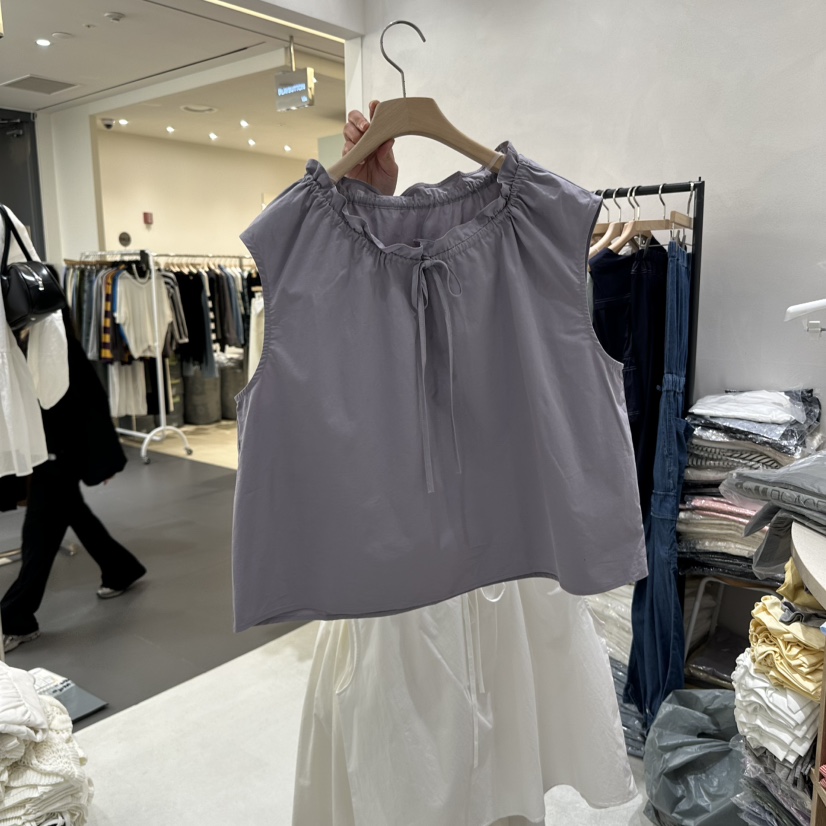 AURA直郵韓國代購㊣女裝新款25春夏休閑人氣推薦時尚吊帶背心Au ra吊帶/背心圖色3
